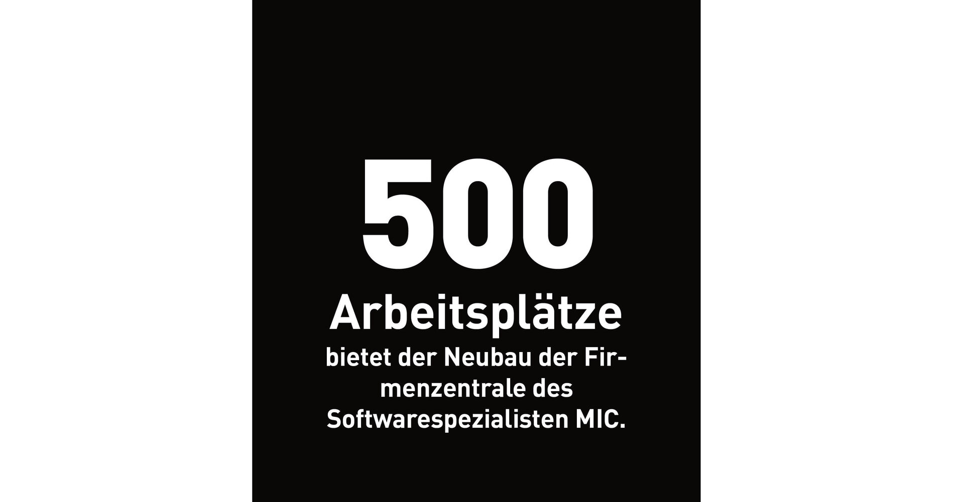 500 Arbeitsplätze