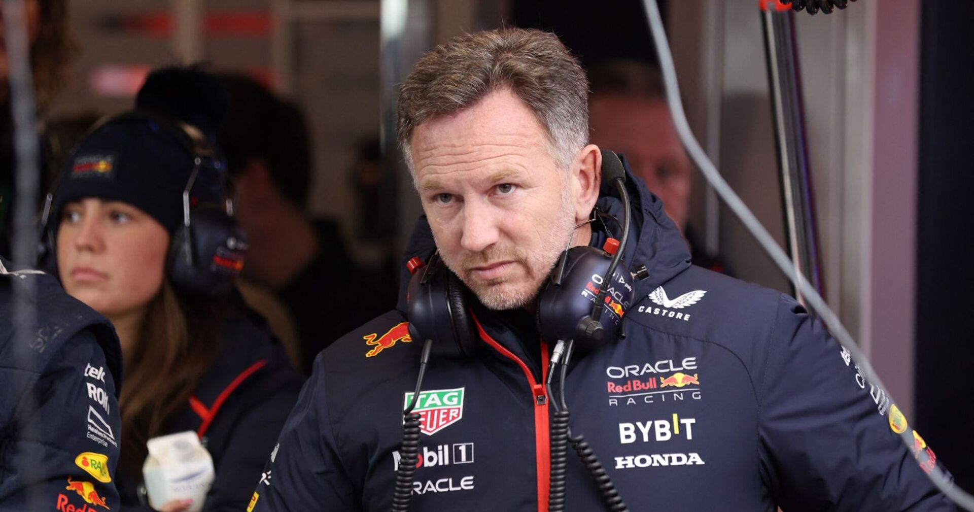 Christian Horner im Red Bull-Rennstall.