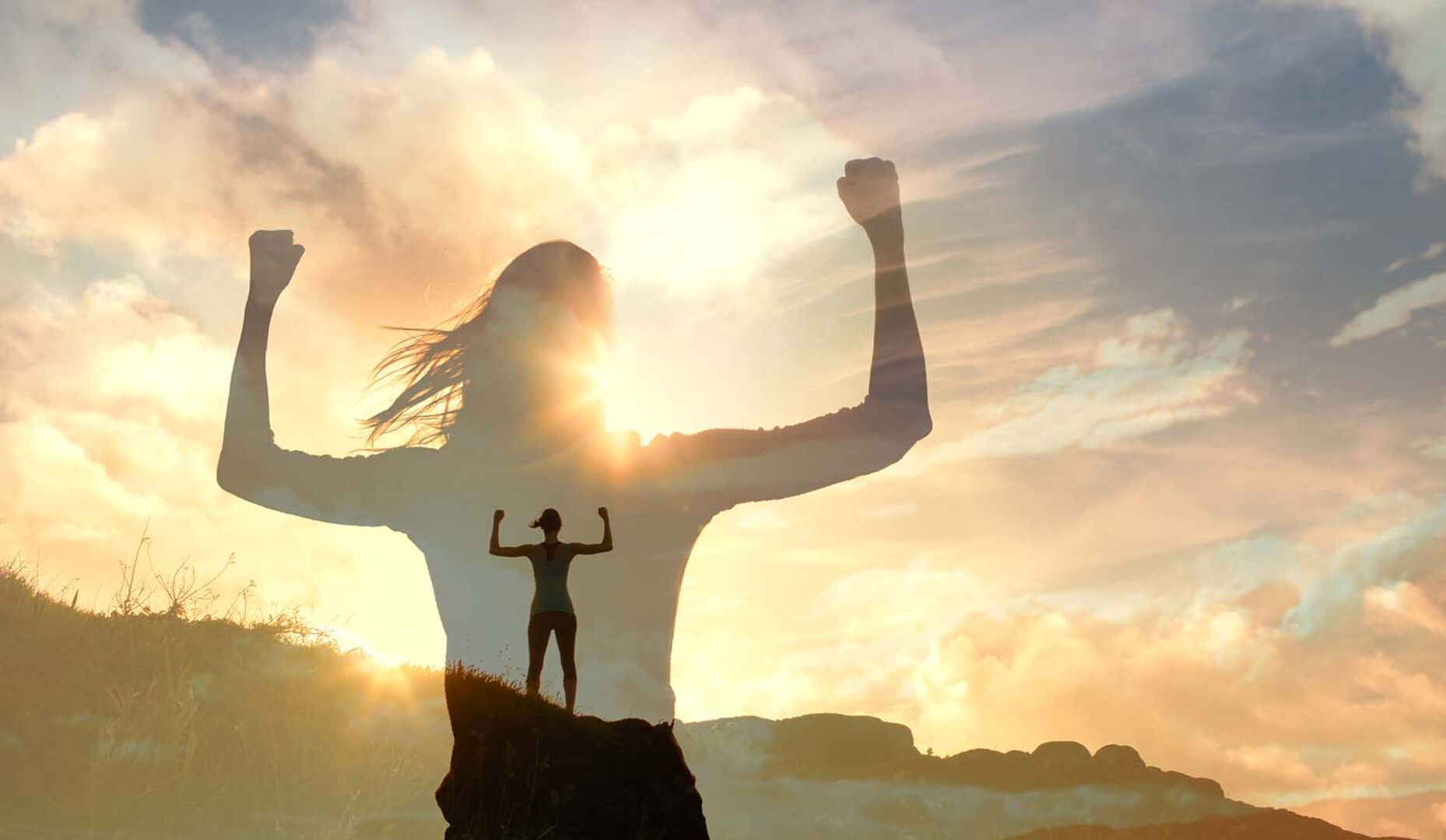 Frau fühlt sich geistig stark | Credit: iStock.com/kieferpix