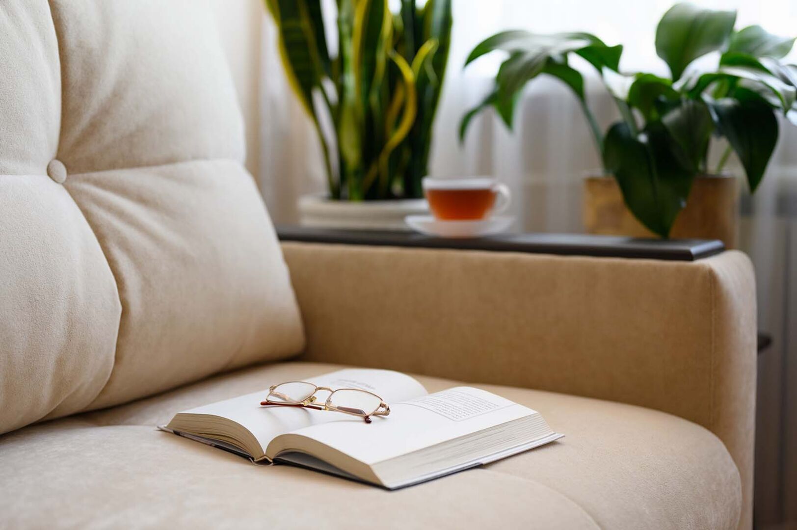 Leseecke mit Blumen | Credit: iStock.com/Nikita Burdenkov