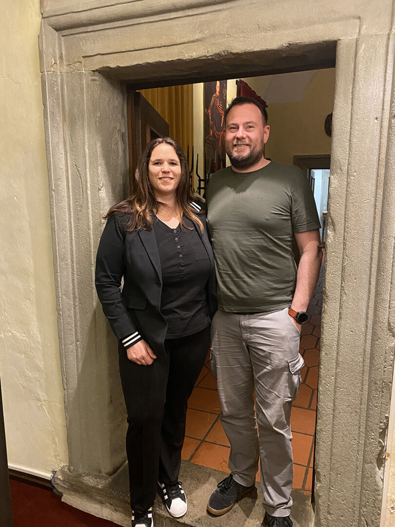 Jessica Schinnerl (Enercret) und Ulrich Riedmann (SFS Herbrugg)