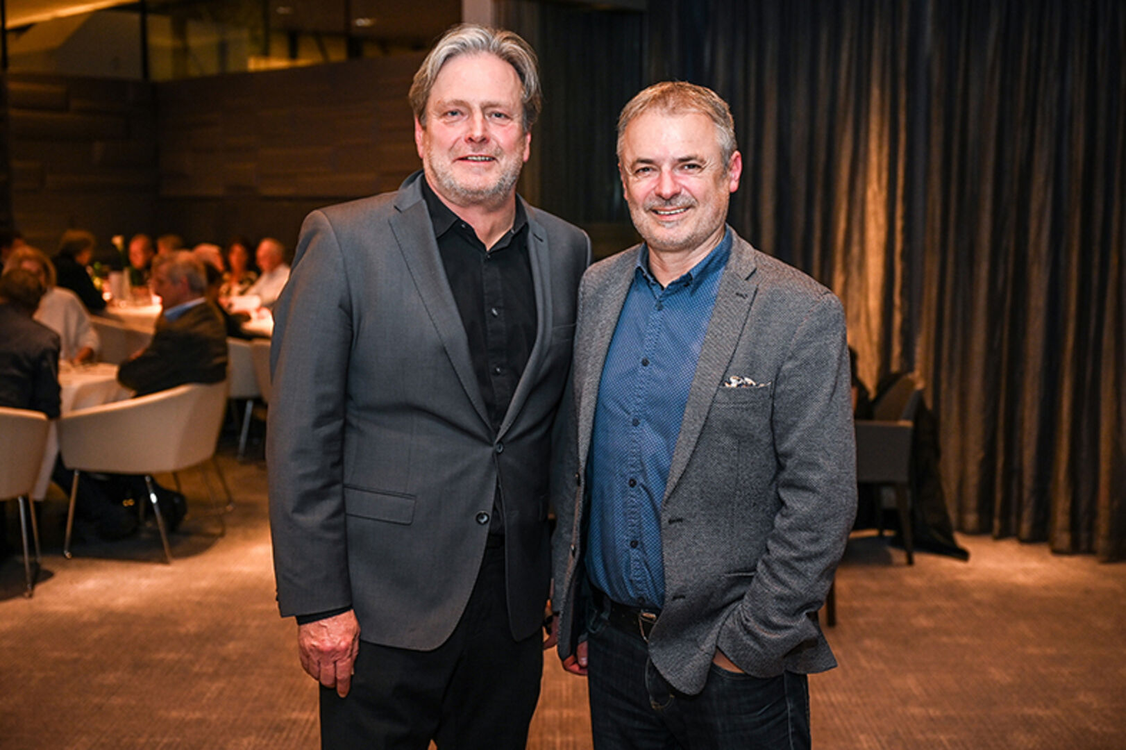 Falstaff Bregenz: BM Lochau Frank Matt mit BM Bildstein Walter Moosbrugger