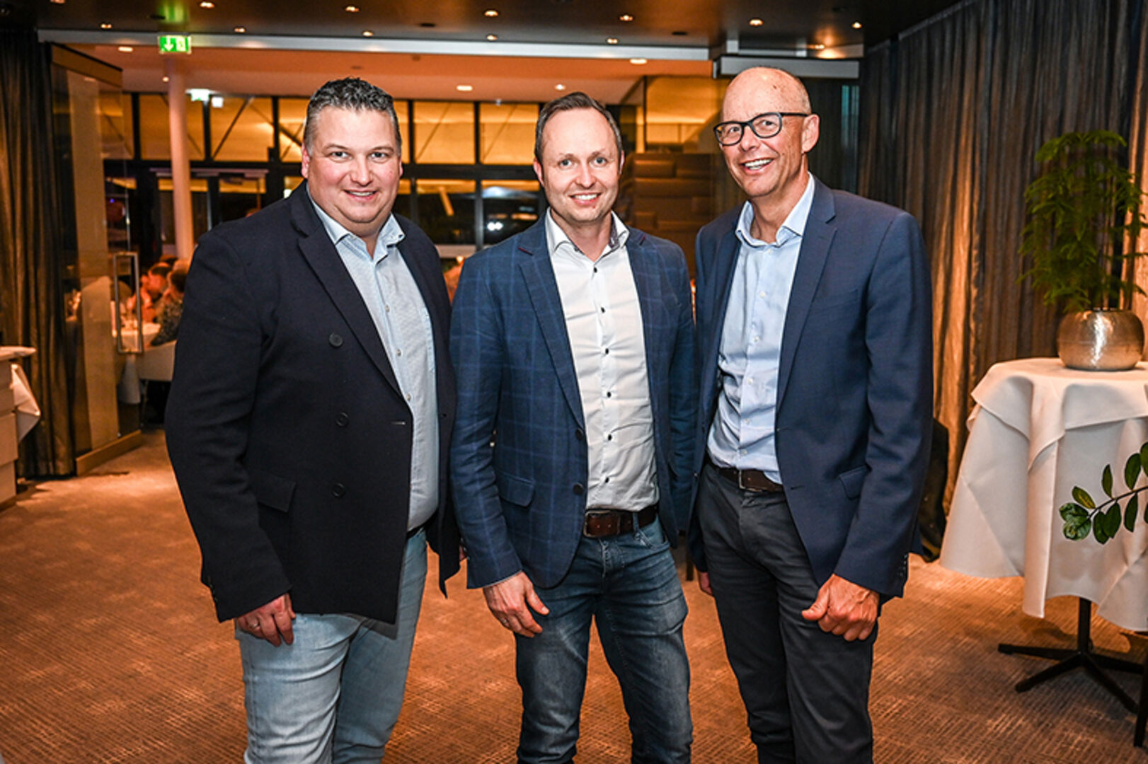 Falstaff Bregenz: Joachim Singer (Mercedes Schneider GF), Stefan Geser und Johann Egger (v. li)