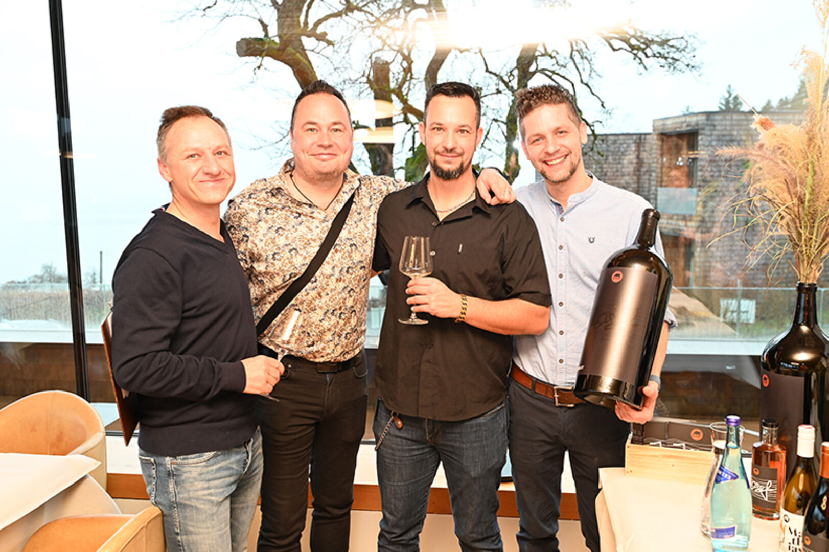 Jörg Paschold, Mike Erath, Günter Lukas und Philipp Bayer testeten fleißig.
