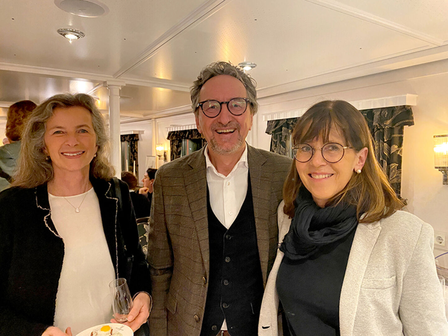 Christiane Huber- Hackspiel, Johannes und Edith Hefel (v.li.)