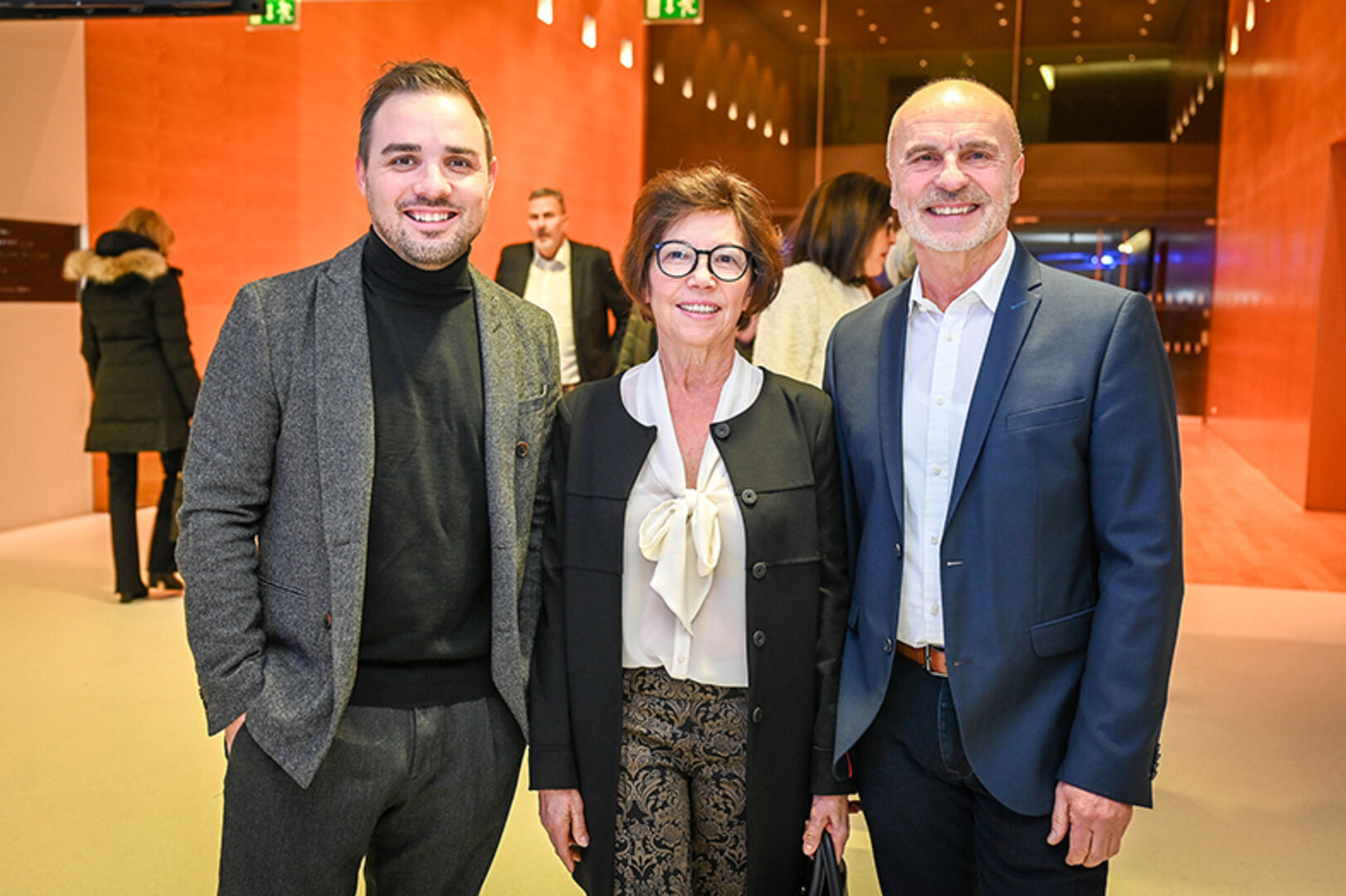 Chris Gaethke (Projectone), Ulrike und Willi Nigsch (Lauterach) (v. li.)