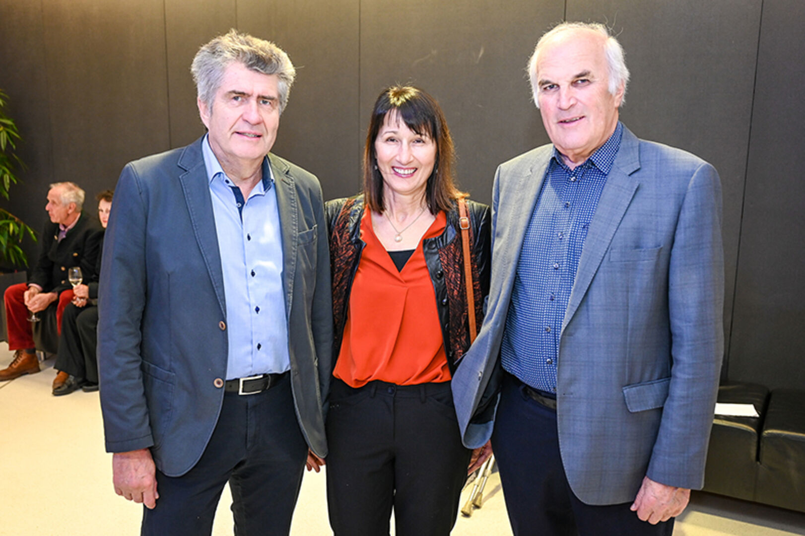 German und Margit Kohler, Anton Wirth (alle Andelsbuch) (v. li.)