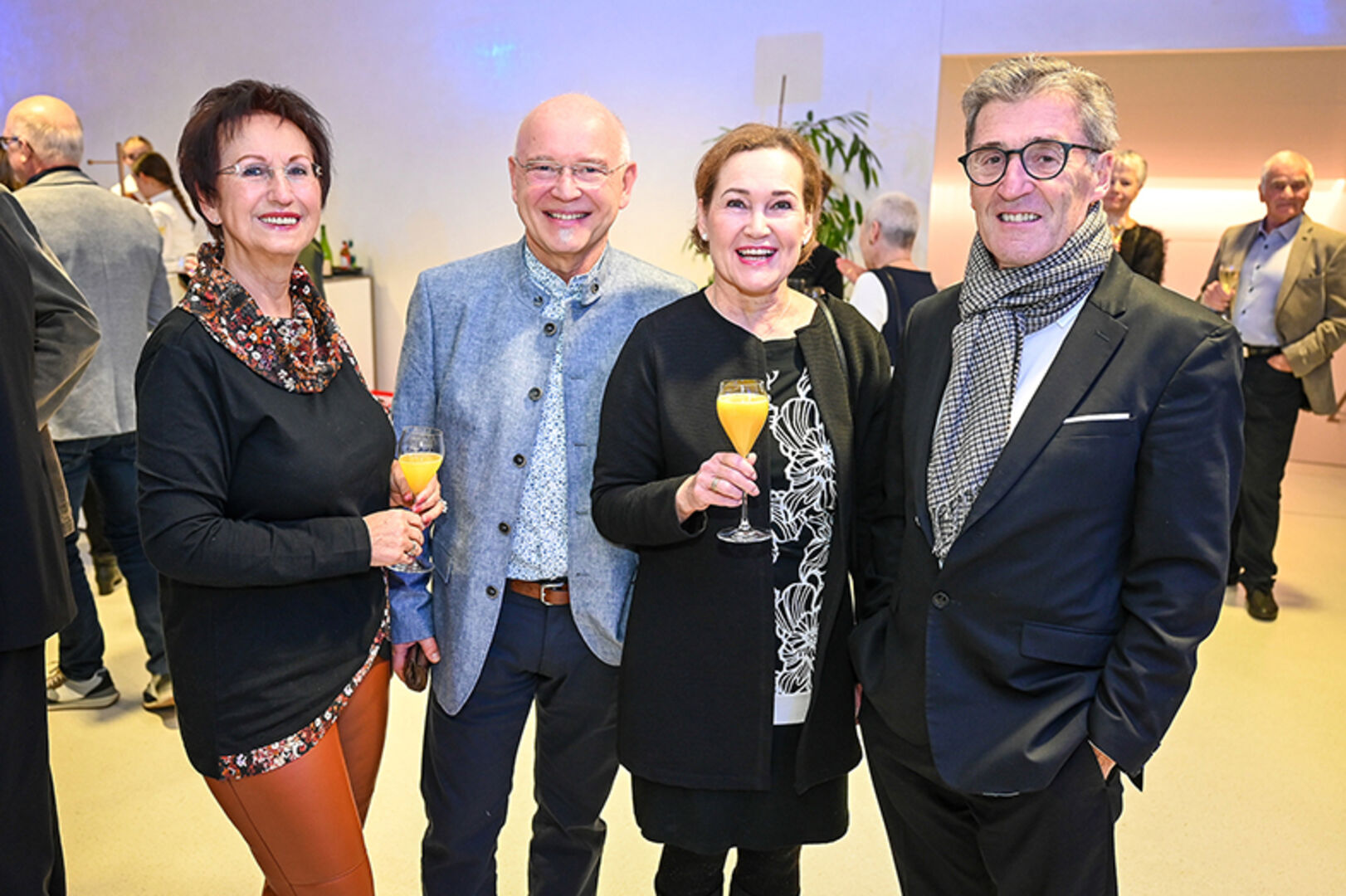 Adelheit und Bernhard Lack, Birgit Plankel und Erich Haller (v. li.)