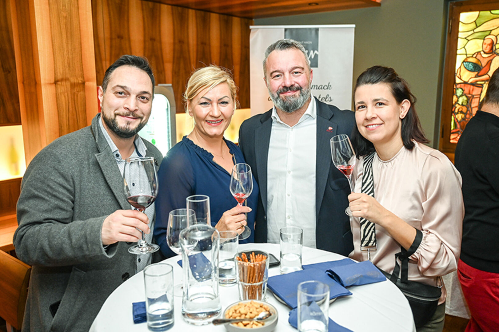 Kurt Amann, Patricia Paul, Samir Jasavagic, Veronika Ratz (alle Transgourmet) (v. li.)