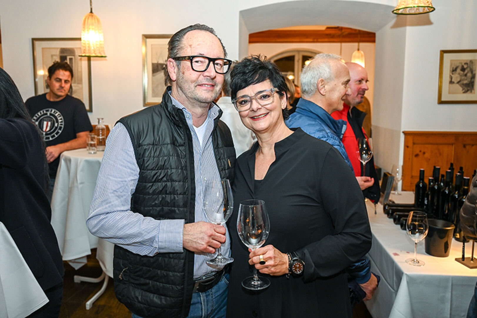 Udo Mäser (Fiat Mäser) und Manuela Pillon (Fussenegger Shop)