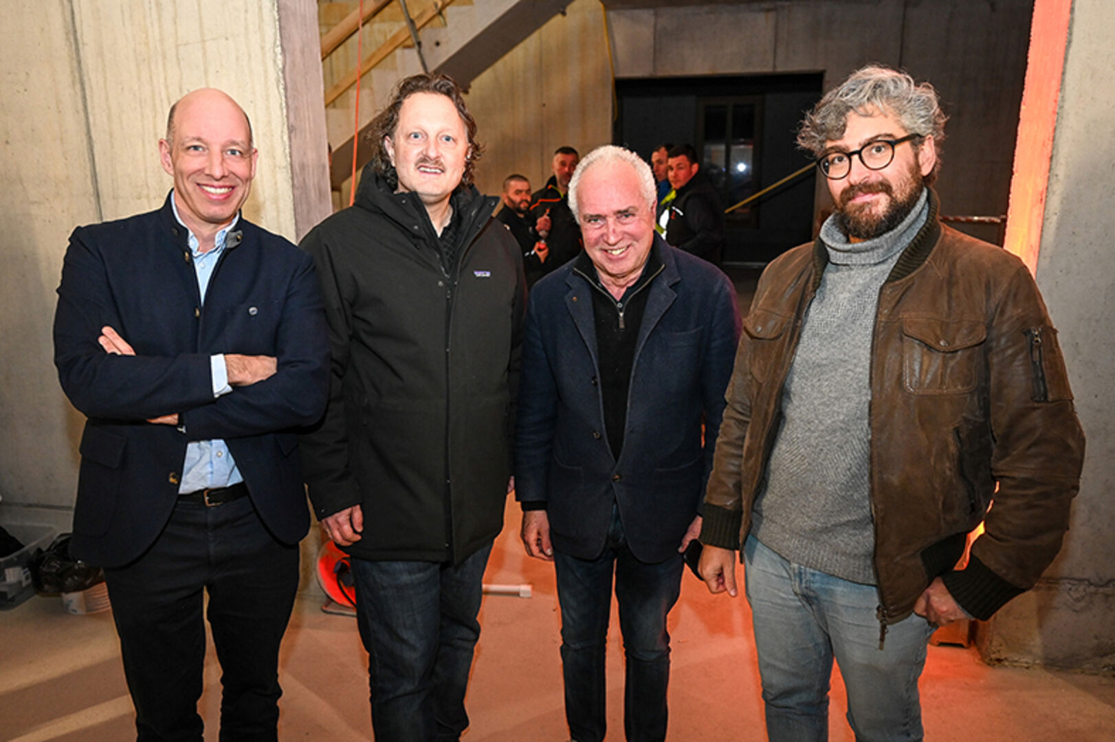 Garnmarkt 17 Architektenteam: Philippe Rettenbacher, Marco Franzmann, Dietmar Eberle und Enea Sampaolesi (alle Baumschlager Eberle Lustenau) (v. li.)