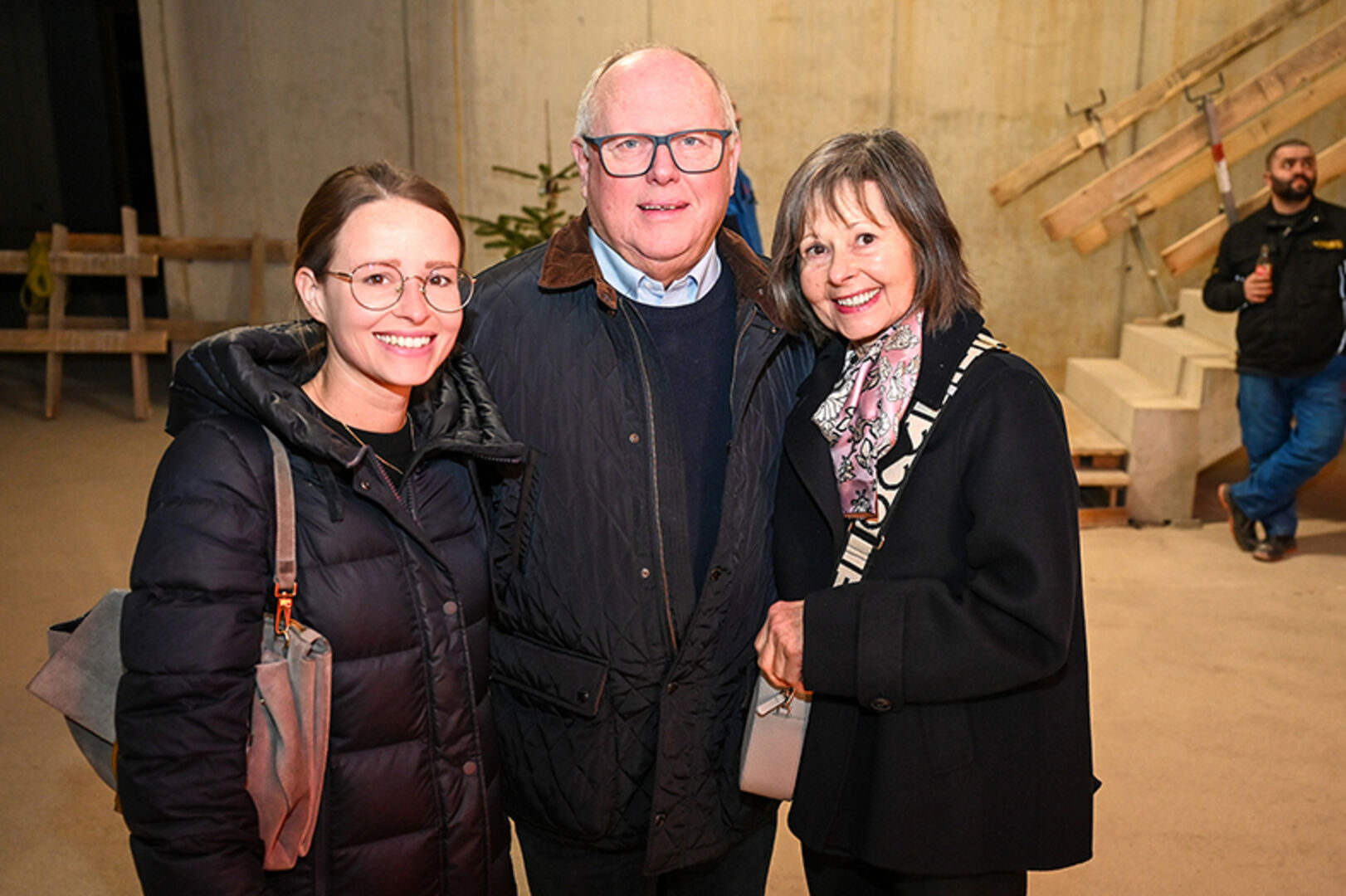 Anja Gartmann-Längle, Dietmar und Brigitte Längle (alle Längle Oberflächen) (v. li.)