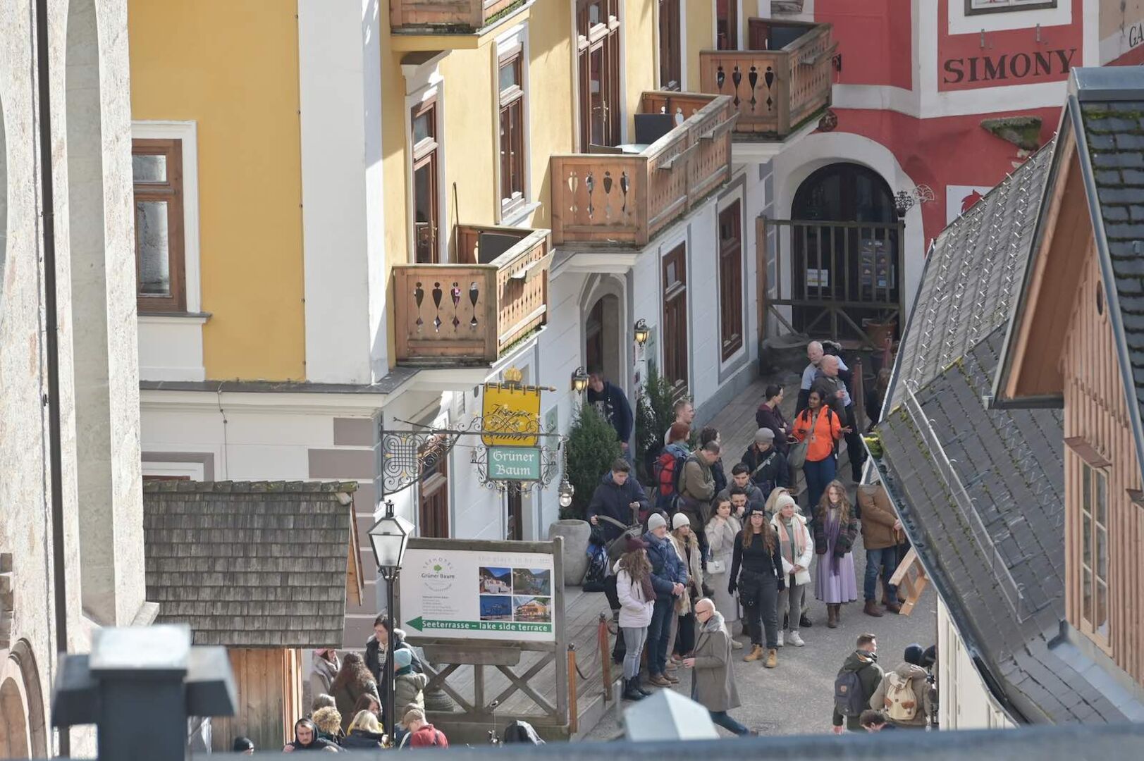 Dreharbeiten in Hallstatt.