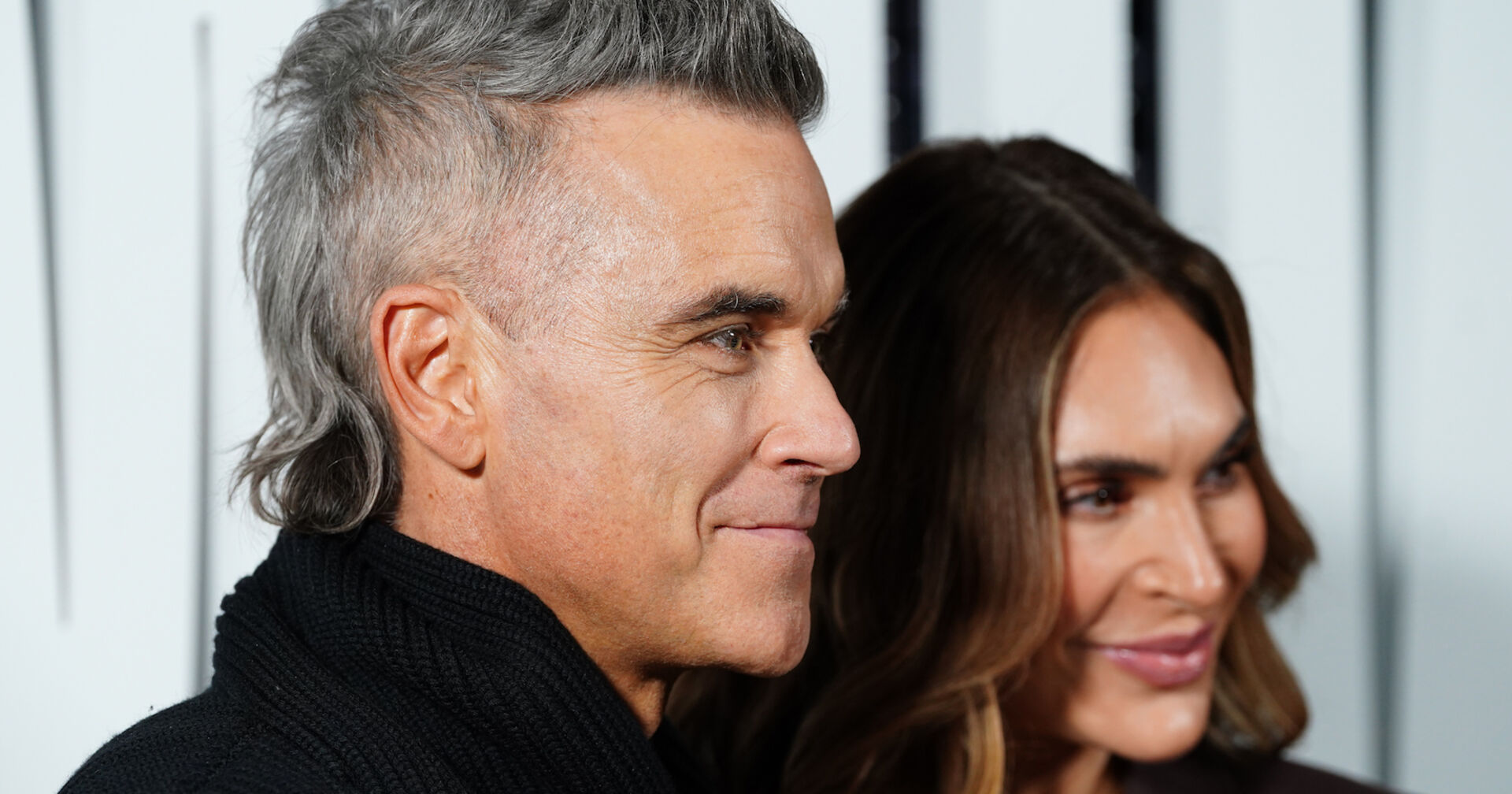 Robbie Williams und Ayda Williams bei einem Event.