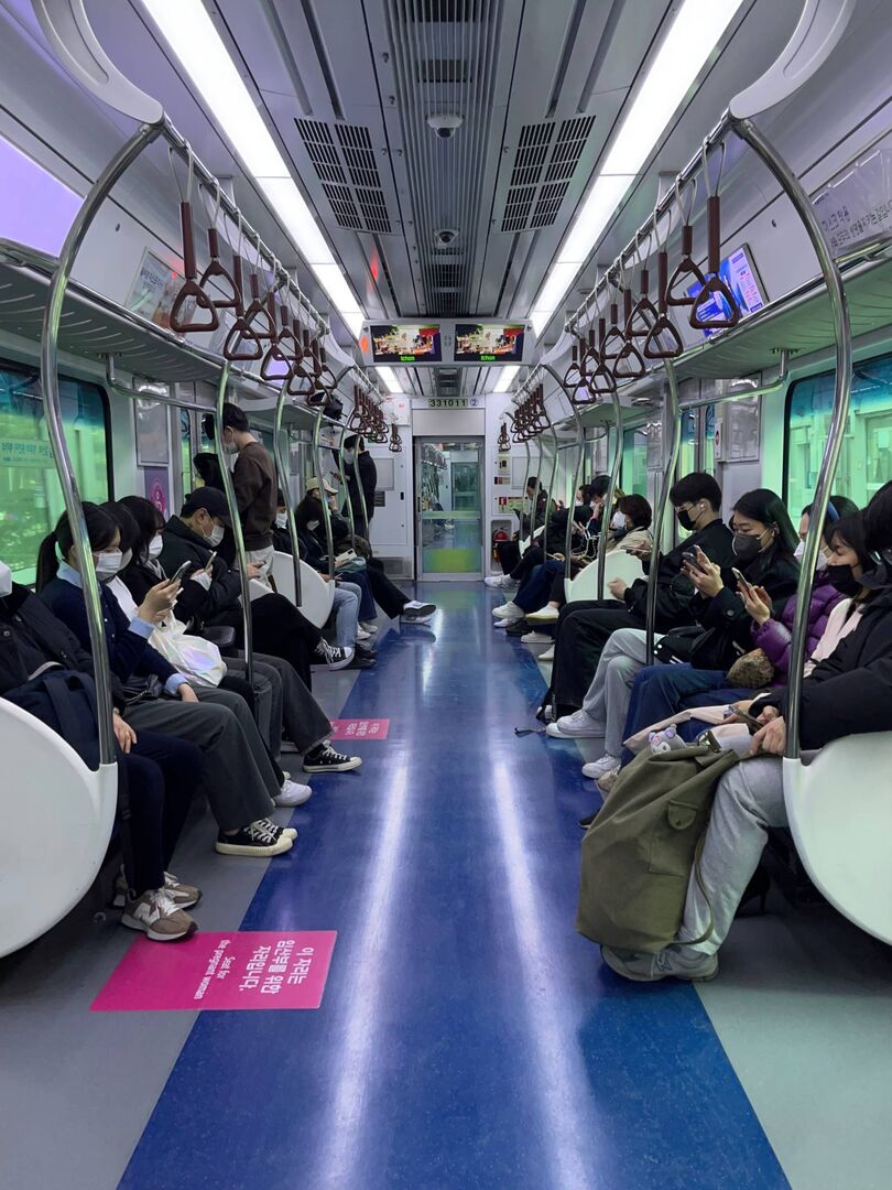 U-Bahn-Fahrt durch Seoul