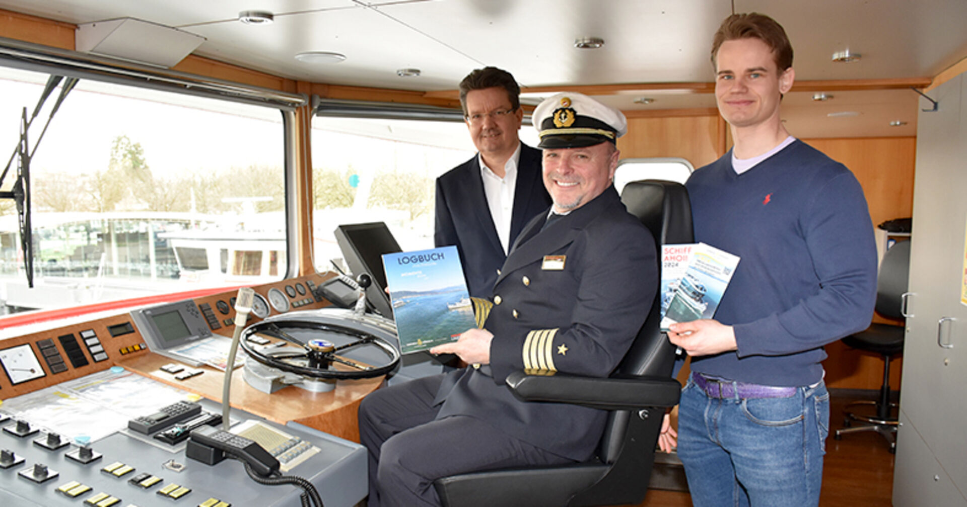 GF Vorarlberg Lines Alexandro Rupp, Kapitän Hans Wüstner und Nicolai Rupp (Marketing/Sales) freuen sich auf die neues Saison.