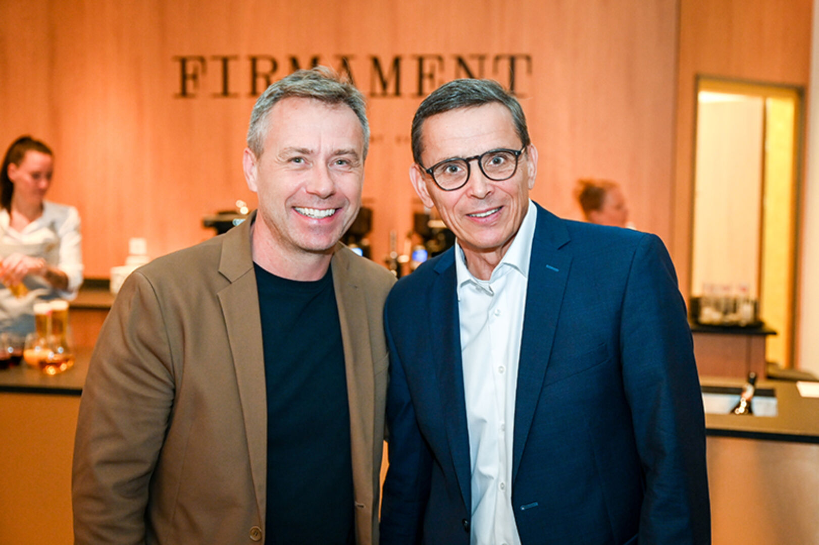 Lions-Freunde Manfred Oberhauser (Hypo Bregenz) und Ernst Seidl (Seidl-Catering)