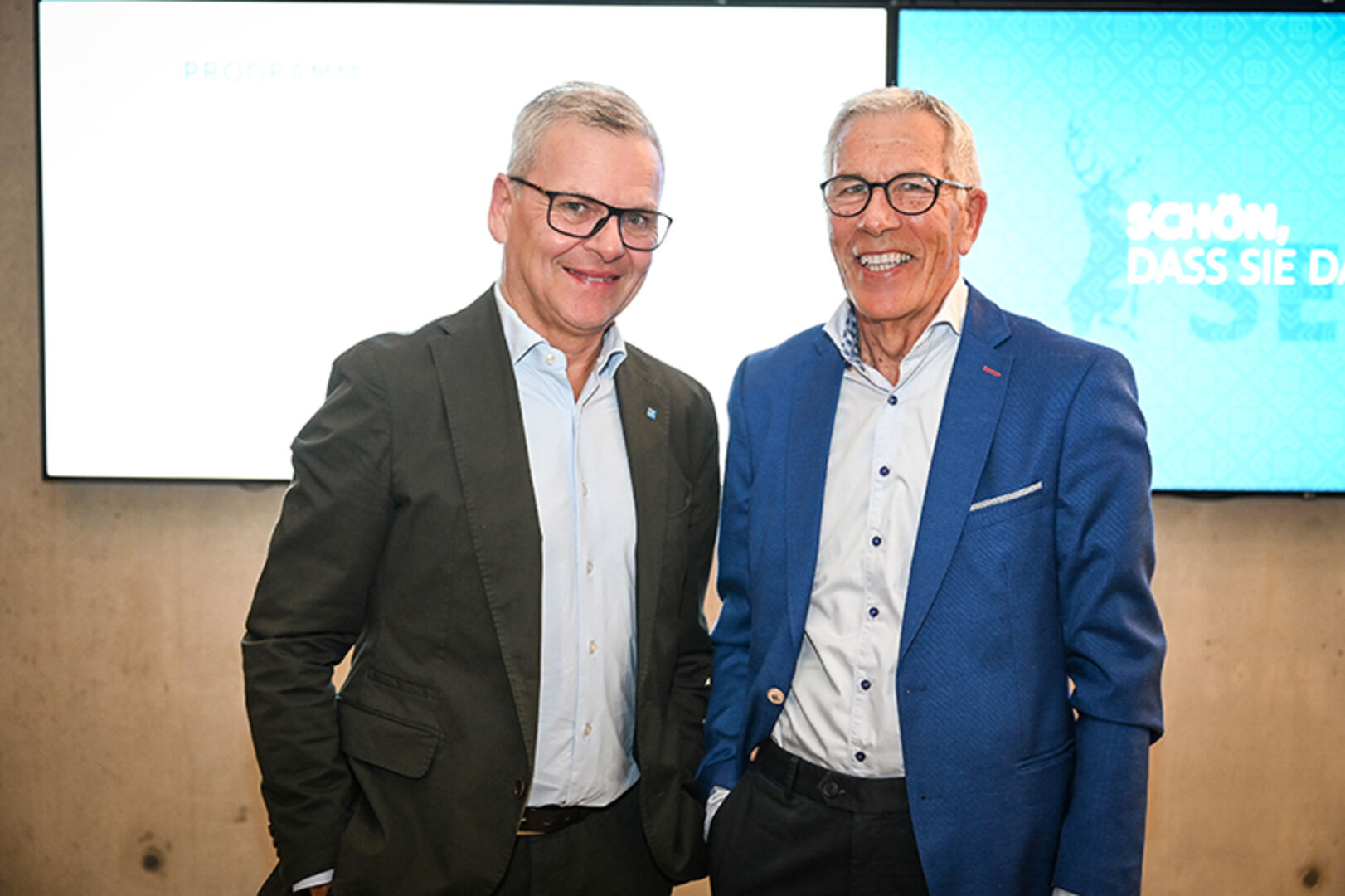Karl-Heinz Ritter (Hypo Bregenz) mit Franz Kühlechner (Hypo Schruns)