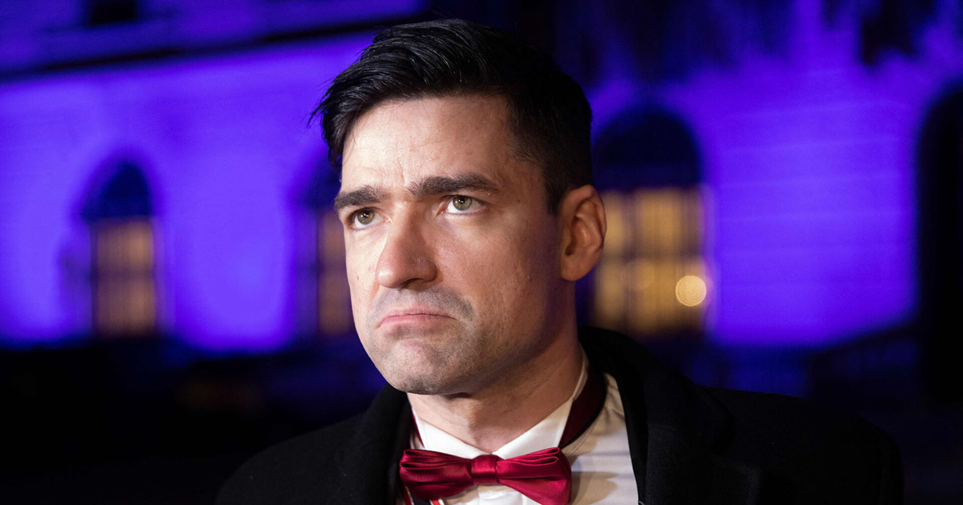 Der österreichische Rechtsextremist Martin Sellner im Rahmen des Wiener Akademikerballs.