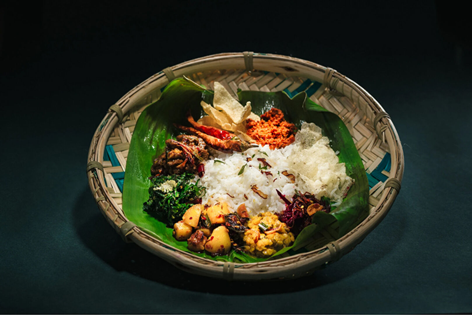 Traditionelles Singhalesisches Buffet