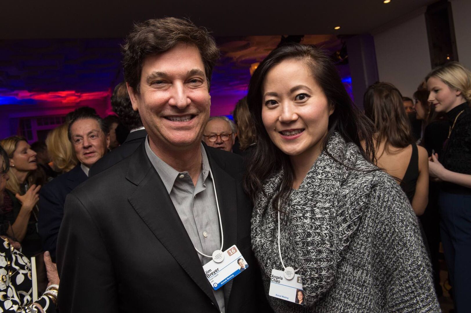 Angela Chao mit ihrem Mann Jim Breyer bei einem Event.