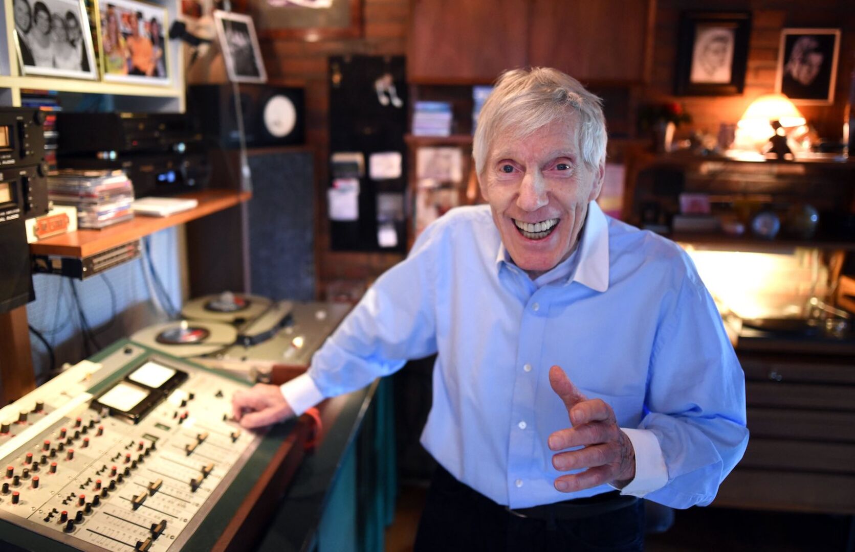 Henry Valentino im Tonstudio, 2018.