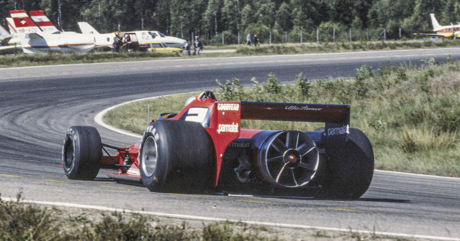 Mit einem Ventilator am Heck erzeugte der Brabham BT46B im Jahr 1978 Anpressdruck