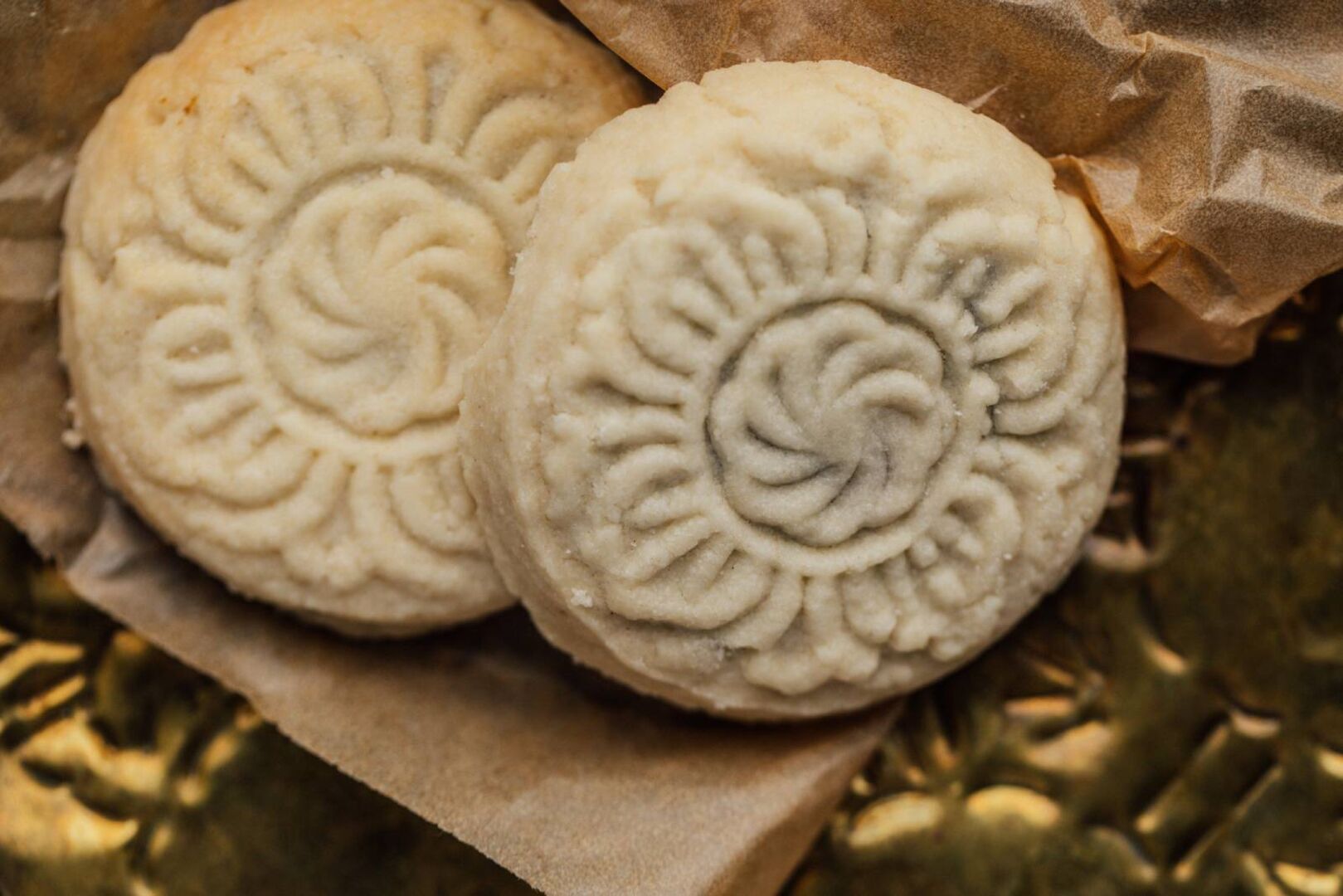 Nahaufnahme von libanesischen Ma'amoul-Keksen