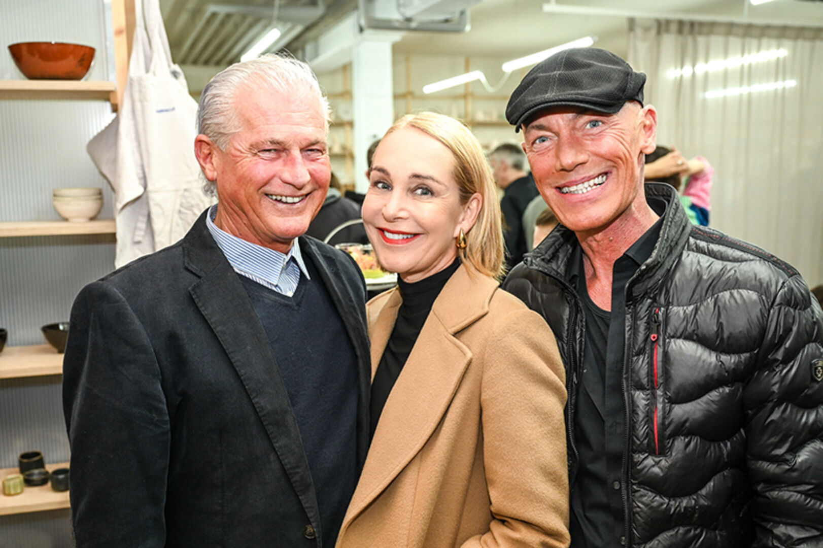 Astrid Mangeng (IN MODELS) mit Markus Nußbaumer (Rosenrot) &amp; Günther Jochum (Weekend)