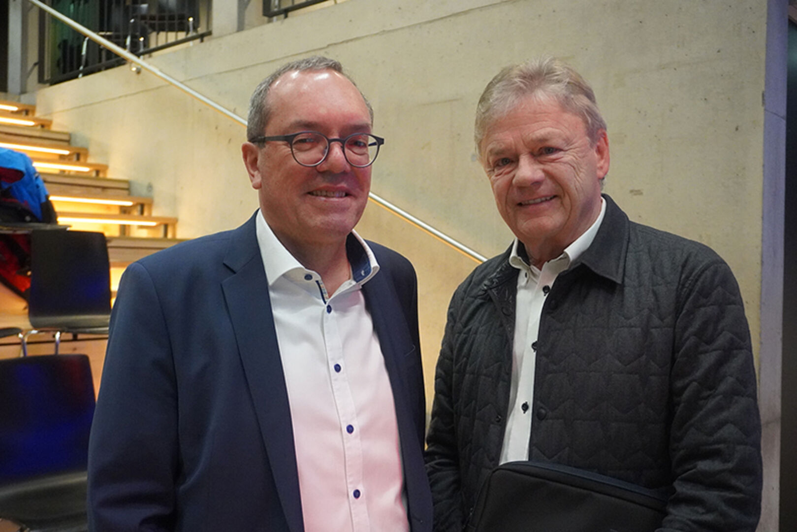 Marketingleiter Arno Sprenger (Sparkasse Bludenz) und Gerold Trommelschläger (Stiftung City Mall) (v. li.)