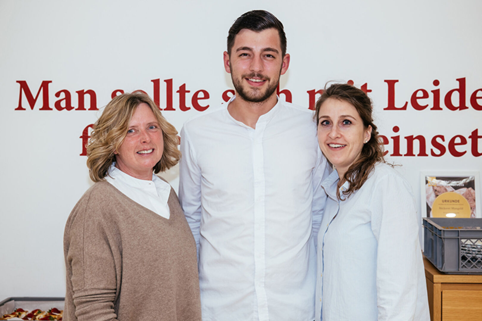 Hanni Hörburger, Fabio Feldkircher und Ines Neururer (Mangold Event Team) (v. li.)