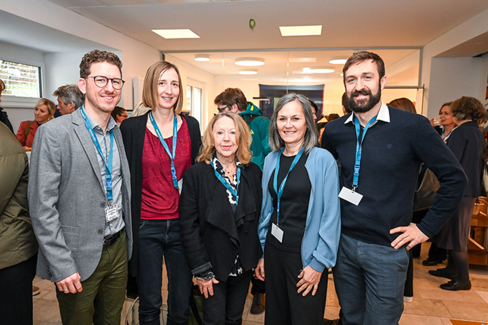 AR Johannes Pircher-Sanou, Rebecca Natter,  AR Roswitha Steger, Michaela Moratti und GF Ferdinand Koller (alle dowas) (v. li.)