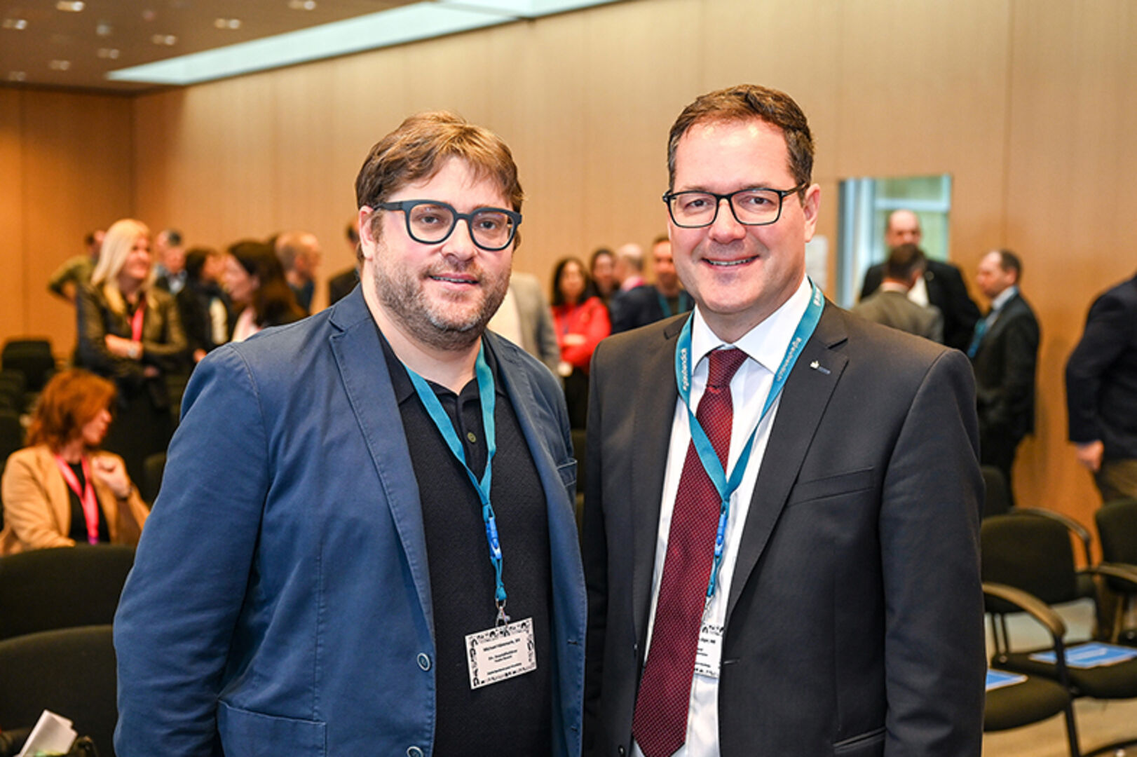 GF Stv. Michael Hämmerle  (Kaplan Bonetti) und Martin Jäger (Vorstand Dornbirner Sparkasse) (v. li.)