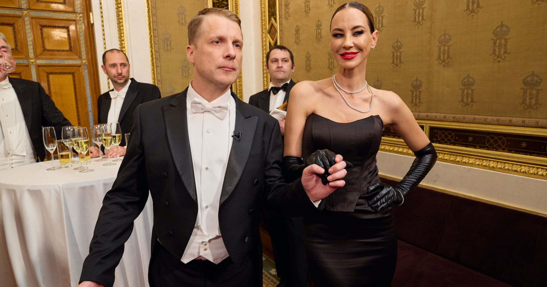 Oliver Pocher und Sandy Meyer Wölden auf dem Wiener Opernball.