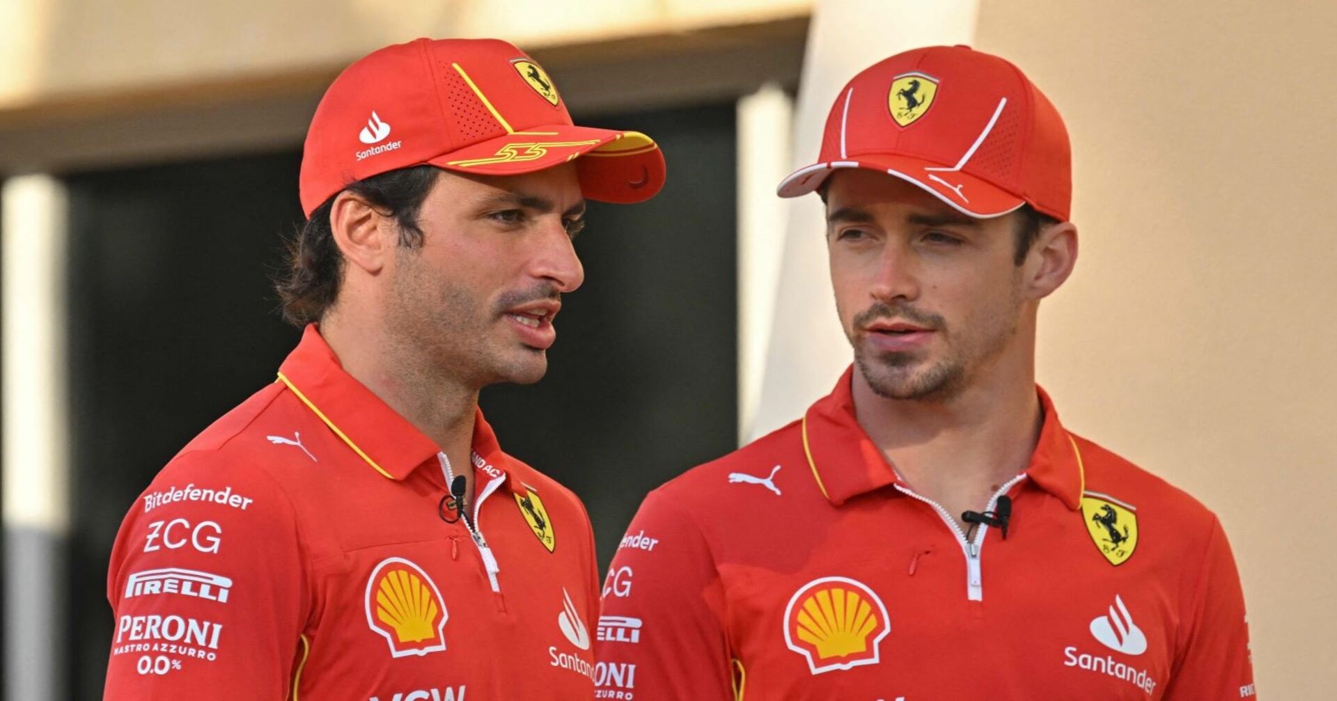 Die Ferrari-Piloten Carlos Sainz und Charles Leclerc