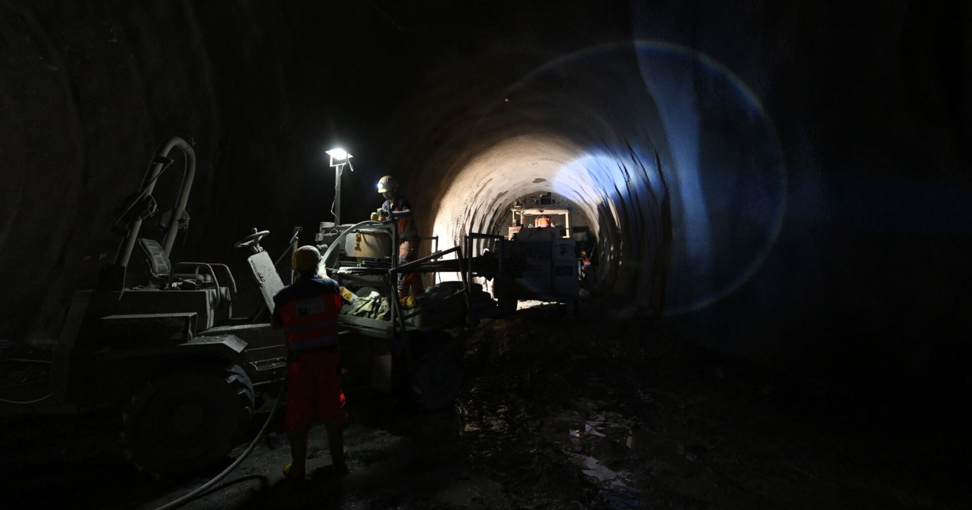 Die Baustelle im Brennerbasistunnel in Innsbruck.