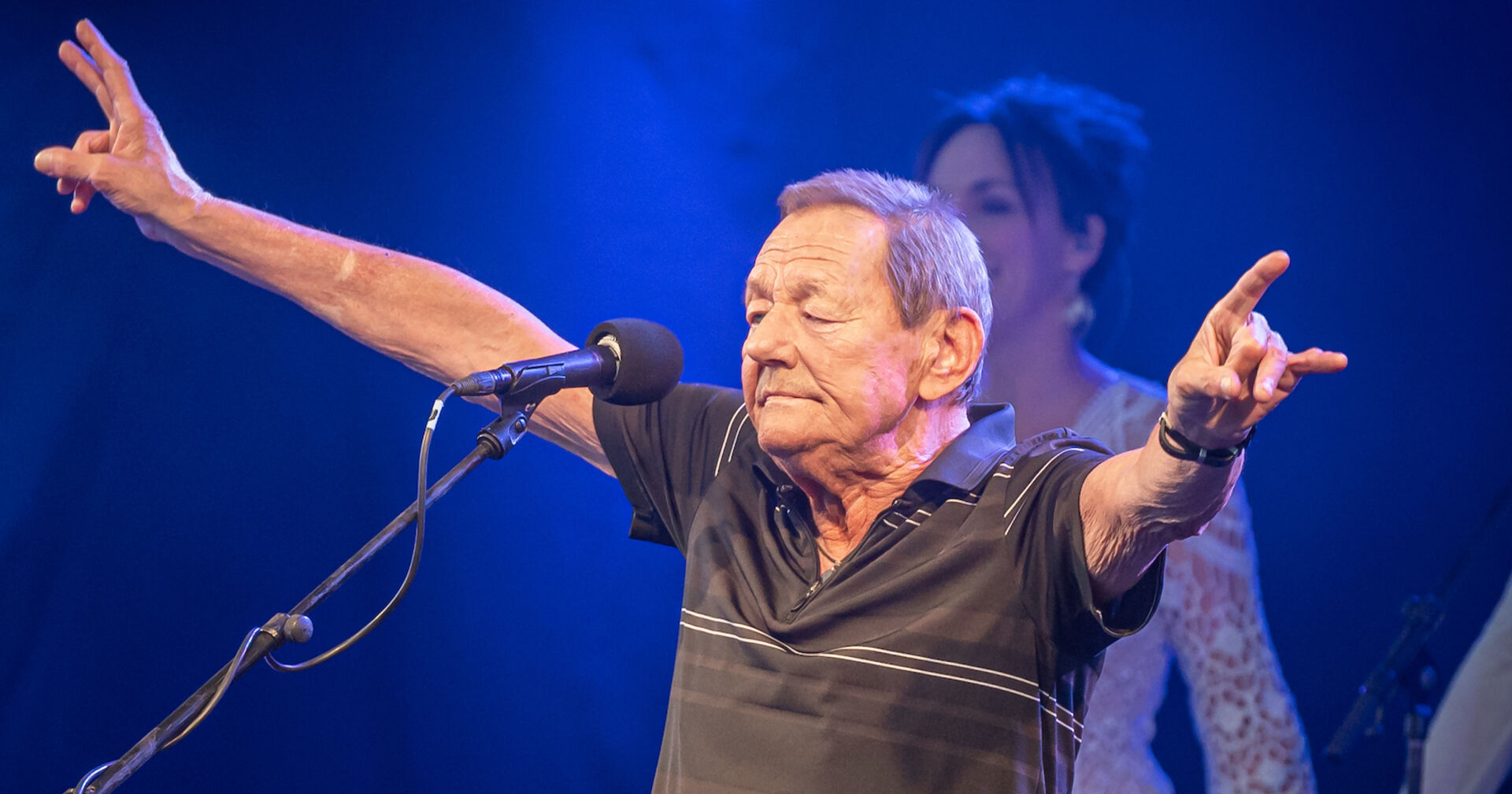 Wolfgang Ambros bei eim einem Konzertauftritt