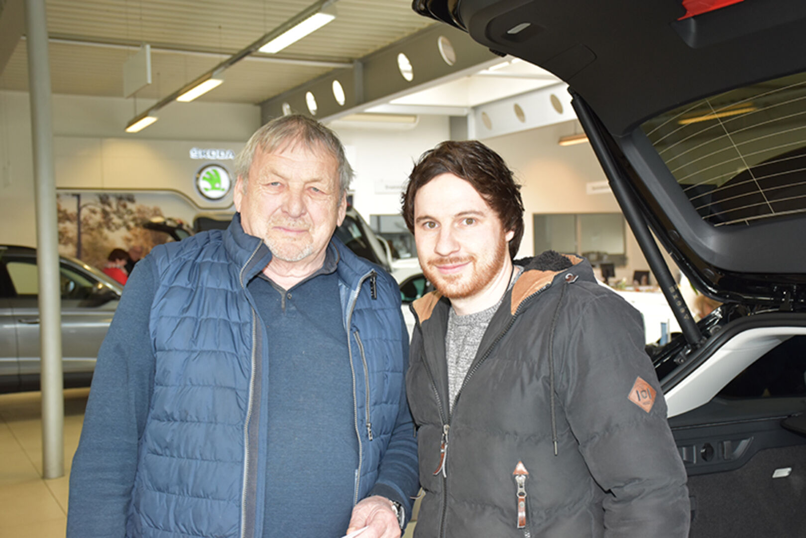 Beide fahren einen Karoq: Walter Mangeng (Feldkirch) und Matthias Schneider (Altach)