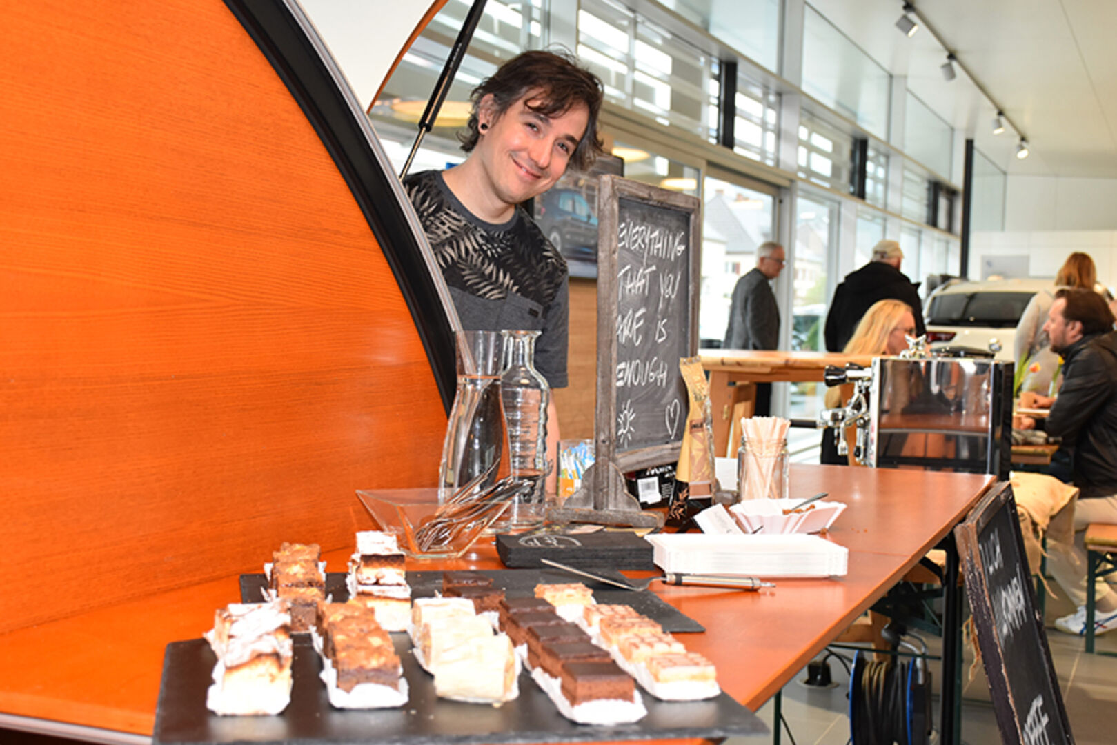 Bei ihm gab es feinsten Barista-Kaffe: Kaffeeröster Daniel Magalhaes von „Arlberg Artisan“