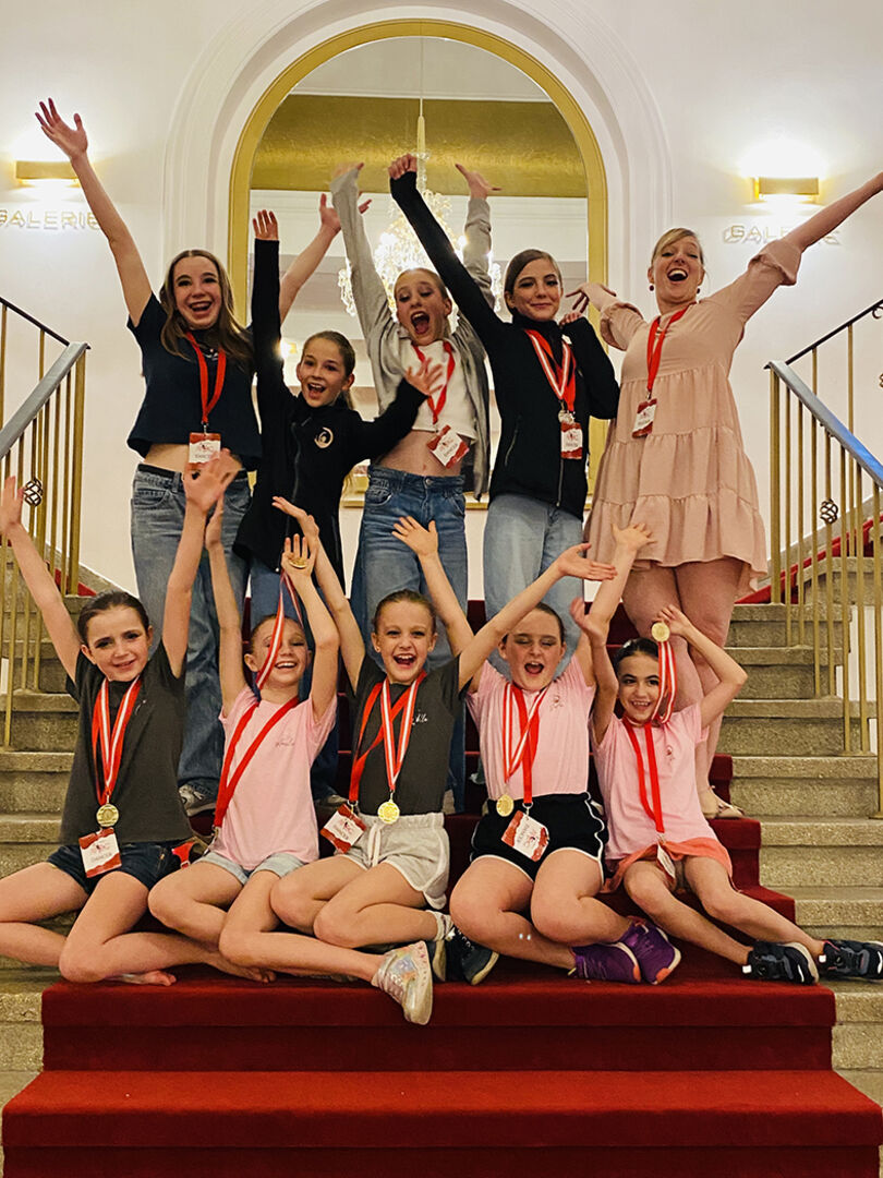Medaillenjubel bei der Austrian National Dance Championship in Wels.