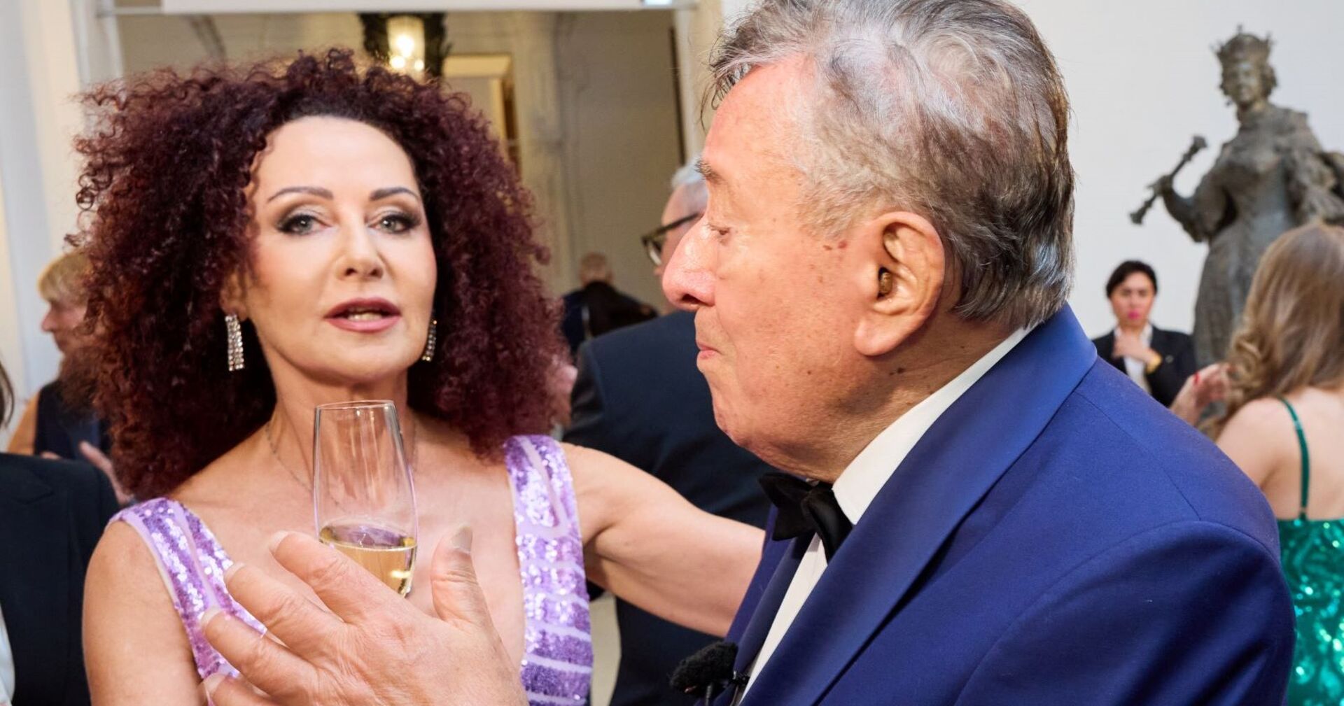 Auf einem Event: Christina und Richard Lugner.