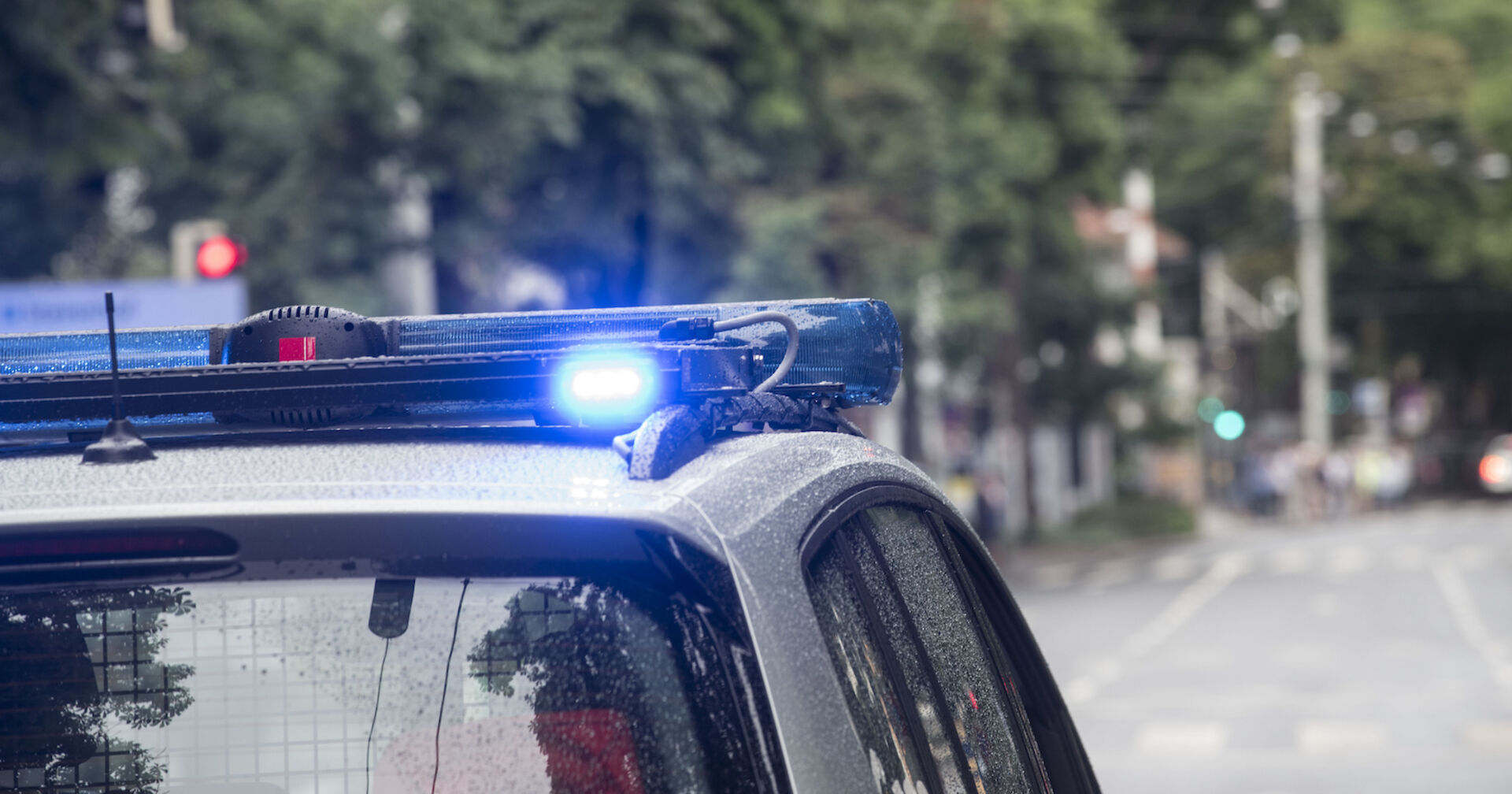 Blaulicht auf einem Polizeiwagen