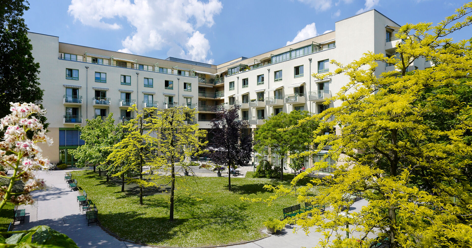 Der Innenhof der Park Residenz Döbling | Credit: Park Residenz Döbling