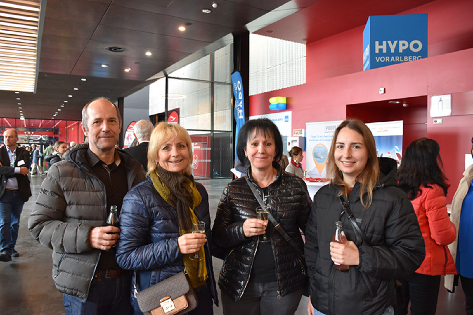 Flogen mit Herburger nach Zypern. Stammkunden Johannes Künzle, Crhista Bischof, Karin Künzle und Angelika Bischof aus Rankweil