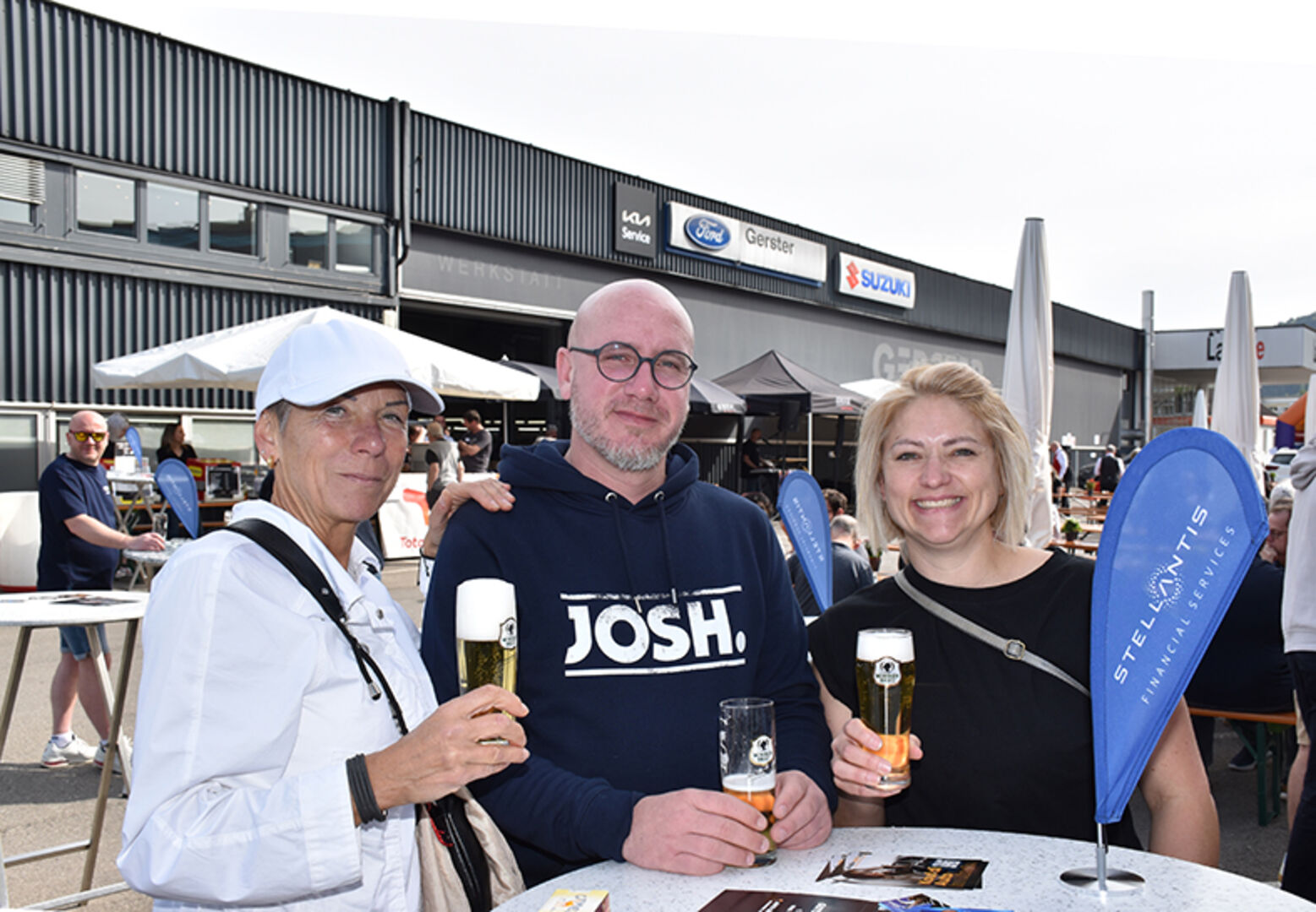 Kati Zeidler-Albert, Klaus und Claudia Falger (v. li.)