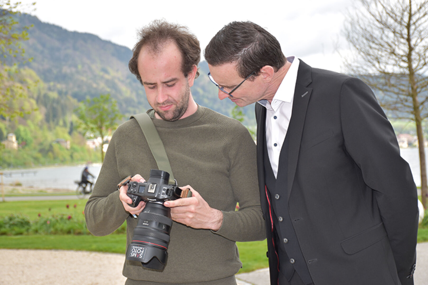 Fotograf Frederick Sams und Hoteldirektor Christian Kaindl