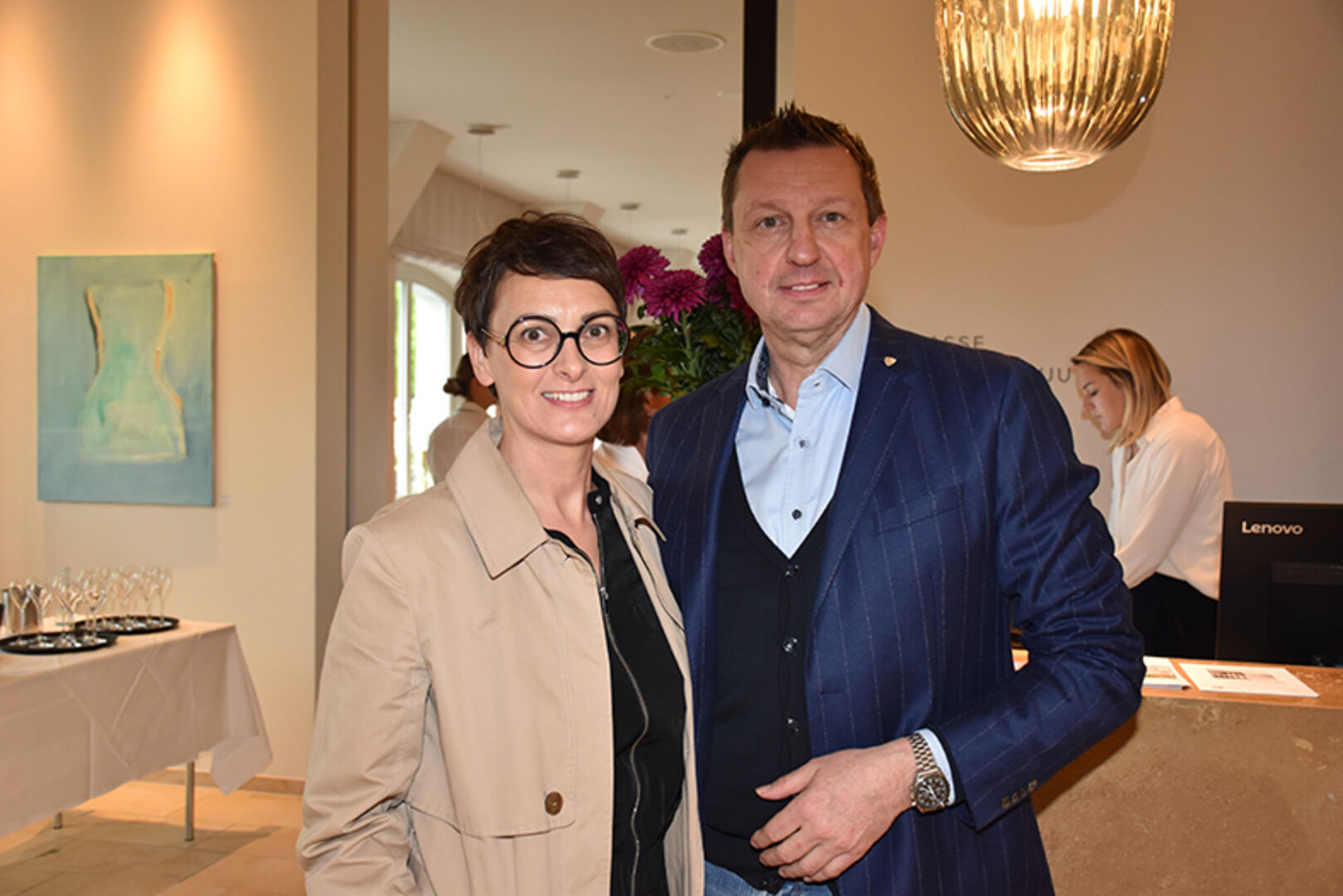Friederike Mathias (Hotel  am See, Free Flow Beauty), Thomas Heiser (LBS Lochau)