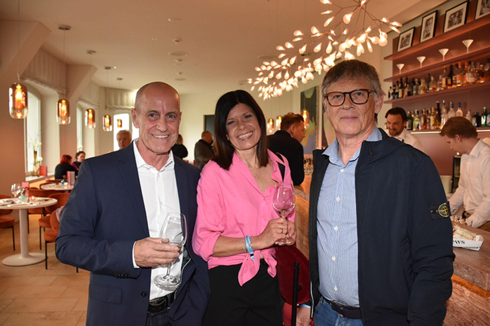 Günter Knittel (Lifestyle-Haus, Lochau), Alexandra Peham und Kurt Immler (Profimed Wolfurt)