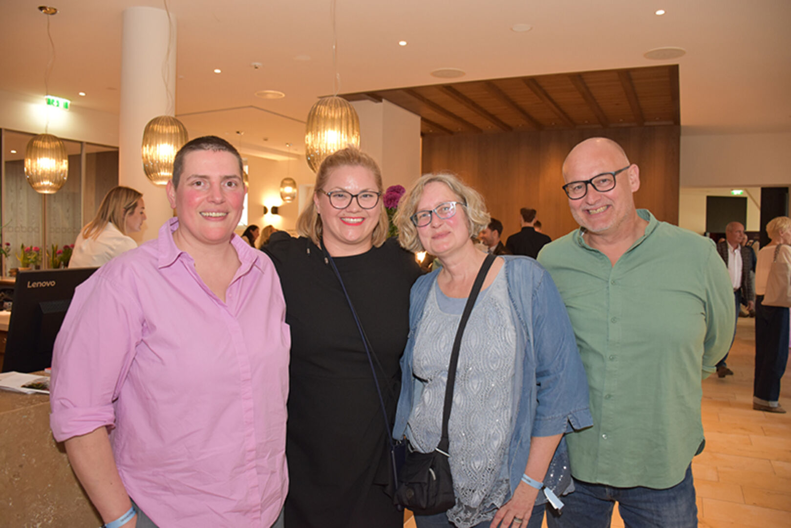 Silke Nickel, Dora Schneider, Monika Plieninger und Markus Schneider