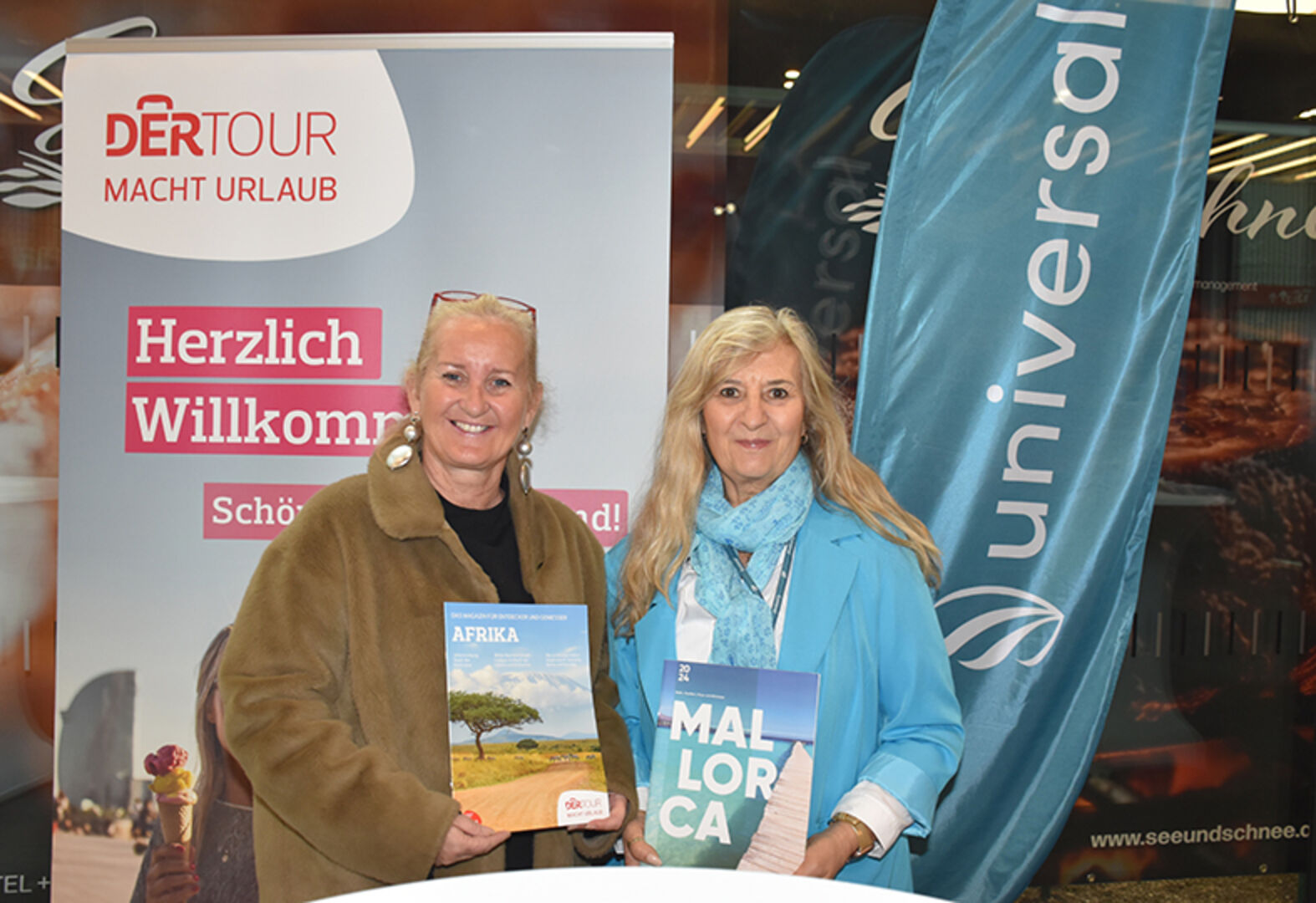 Hannelore Wallinger (Dertour Austria) und Gaby Ehman (Universal Flugreisen AG)
